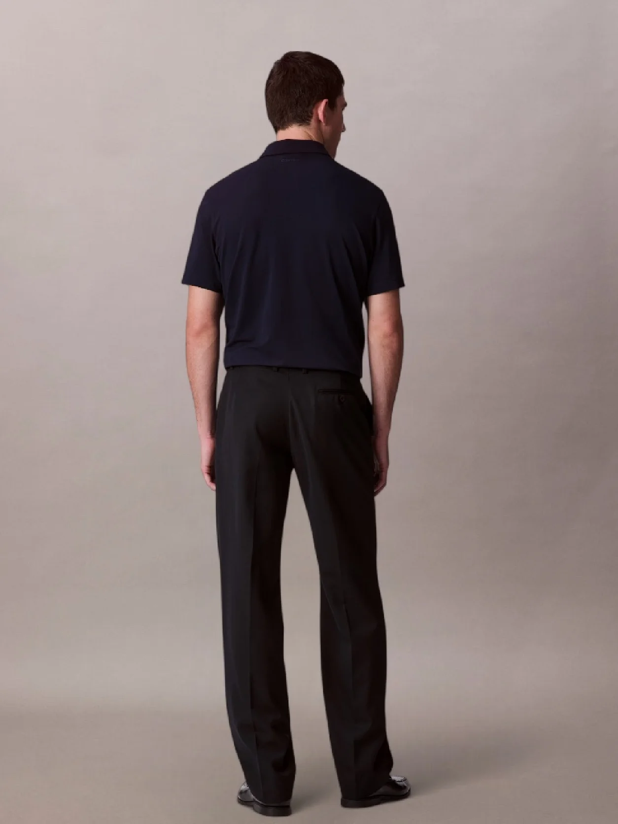Calvin Klein - Polo rayé stretch jacquard - Saphir foncé 5