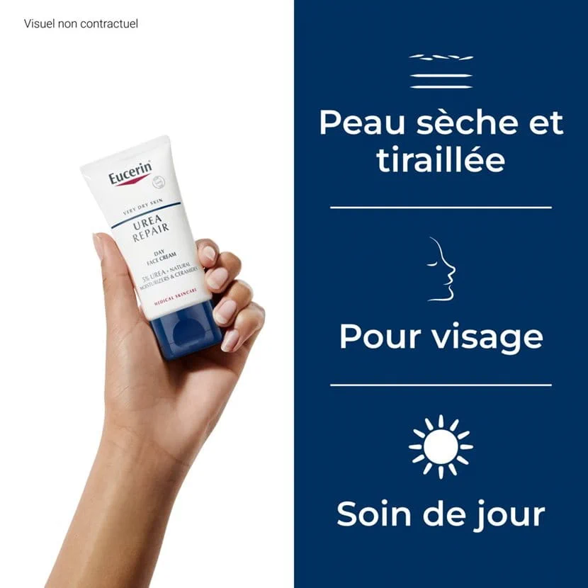 Eucerin - UreaReair+ Crème Visage 5% Uree 50 Ml 2