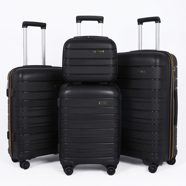 STARBAG - Série de 4 valises en polypropylène incassable Noir Jaune 2