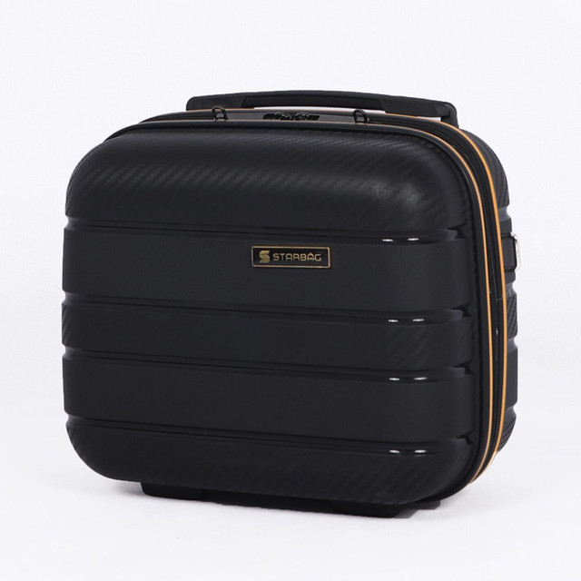 STARBAG - Série de 4 valises en polypropylène incassable Noir Jaune 4