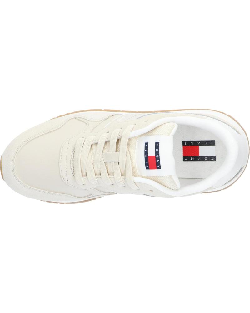 Tommy Hilfiger - Baskets femme TOMMY HILFIGER EN0EN02771 EVA RETRO RUNNER ACG NEWSPRINT - Beige 4
