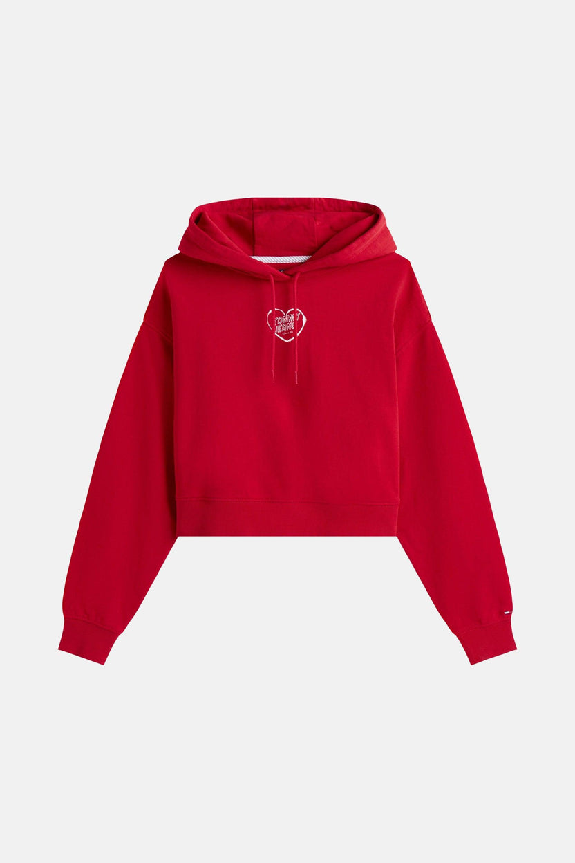 Tommy Hilfiger - TOMMY JEANS TJW RLX CRP HEART HO - Rouge 3