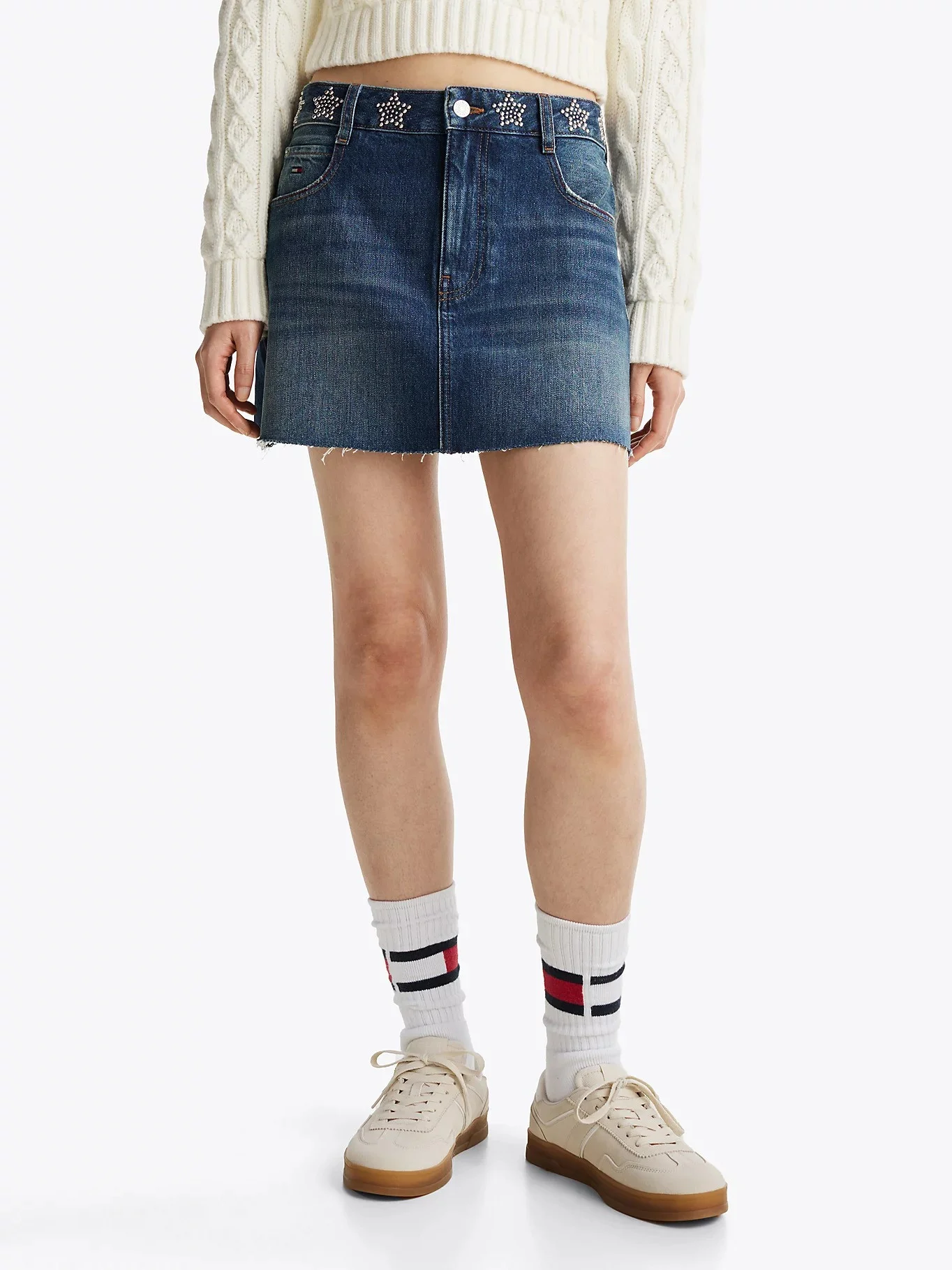 Tommy Hilfiger - Tommy Jeans - MINI-JUPE EN JEAN À CLOUS - Bleu 2
