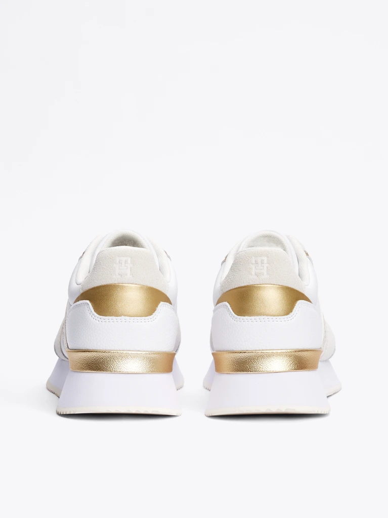 Tommy Hilfiger - Baskets métalliques TH Monogram - Pétale blanc/ivoire 3