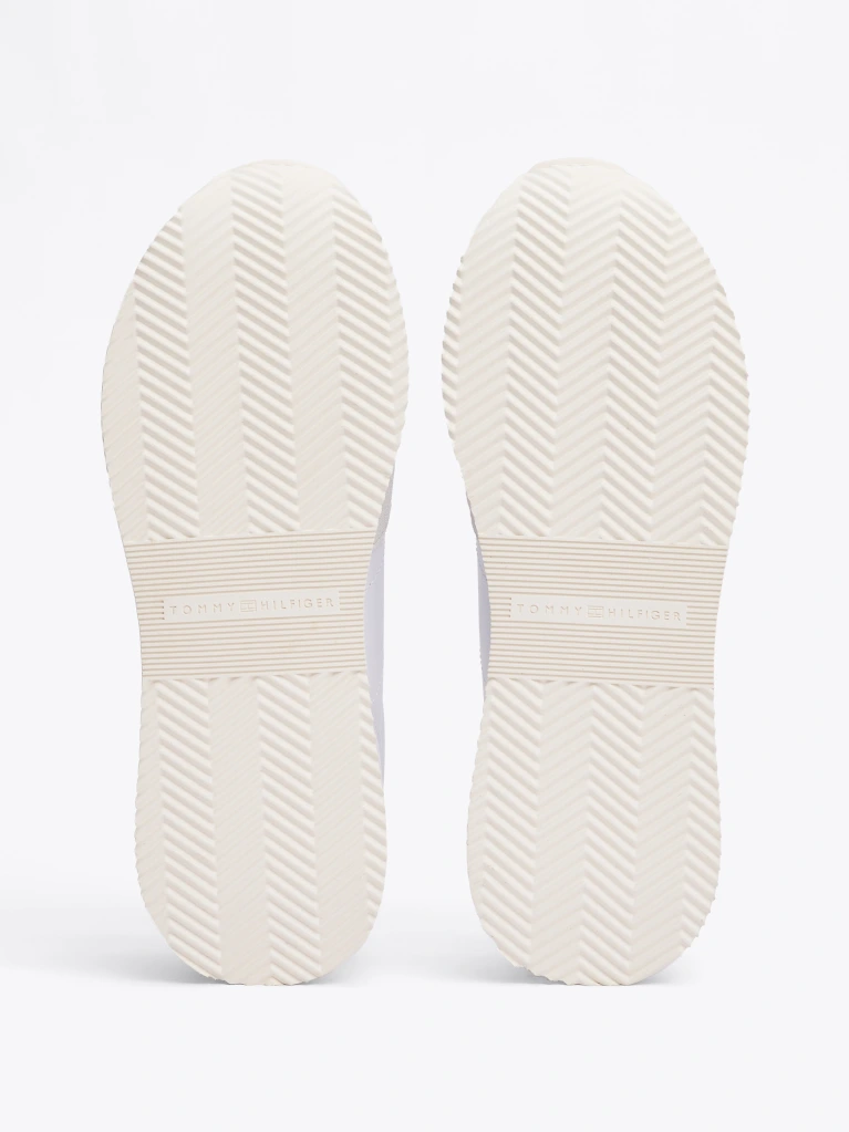 Tommy Hilfiger - Baskets métalliques TH Monogram - Pétale blanc/ivoire 4