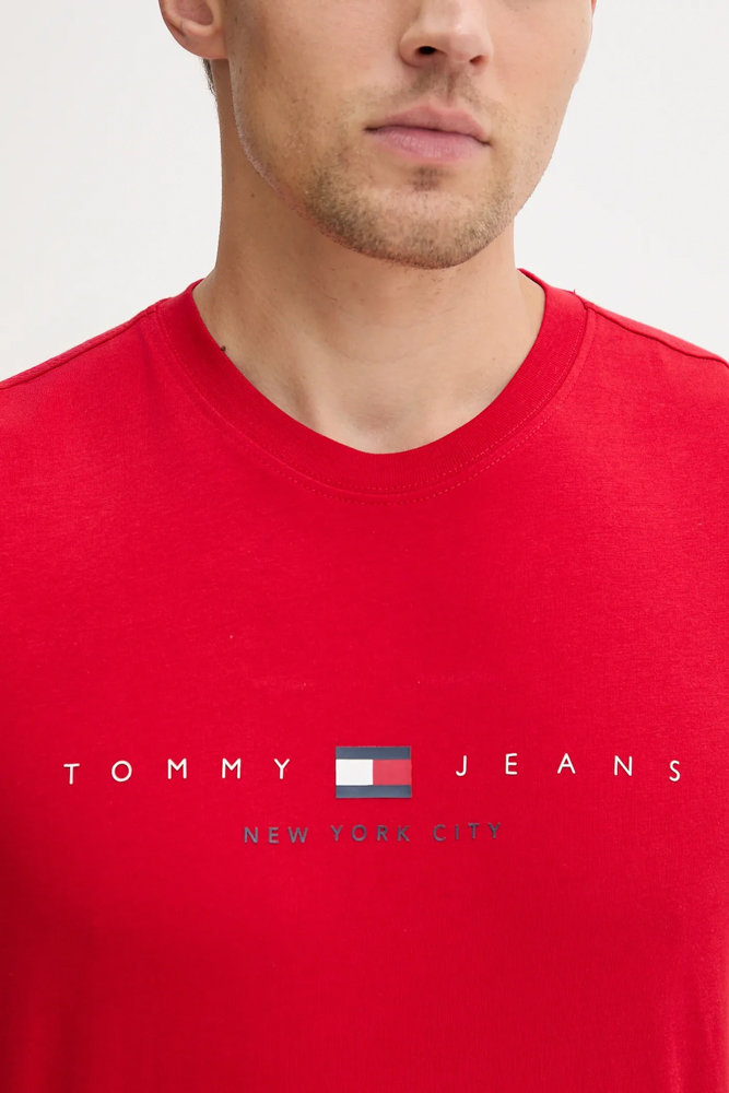 Tommy Hilfiger - T-shirt à manches courtes coupe classique Americana - Rouge 2