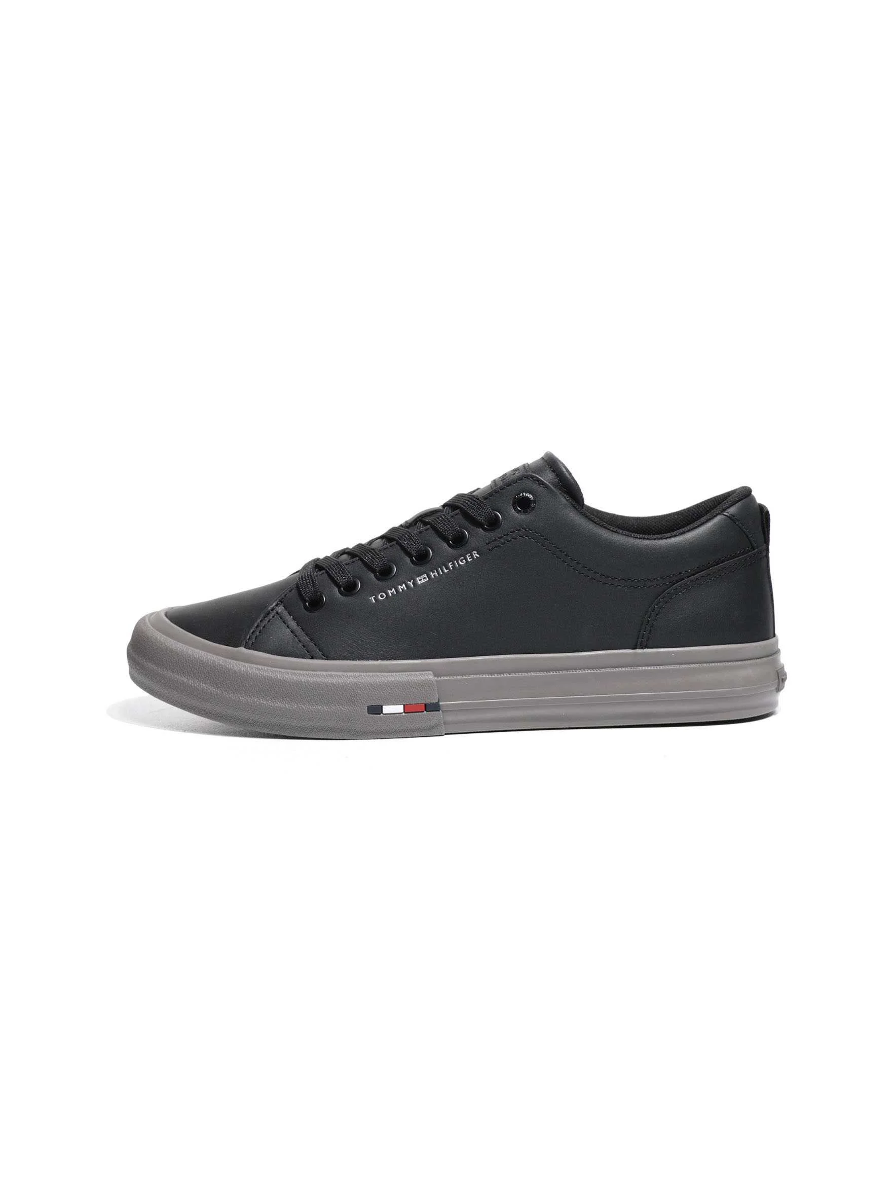 Tommy Hilfiger - TH HI VULC STREET LOW RWB LTH - Noir 2