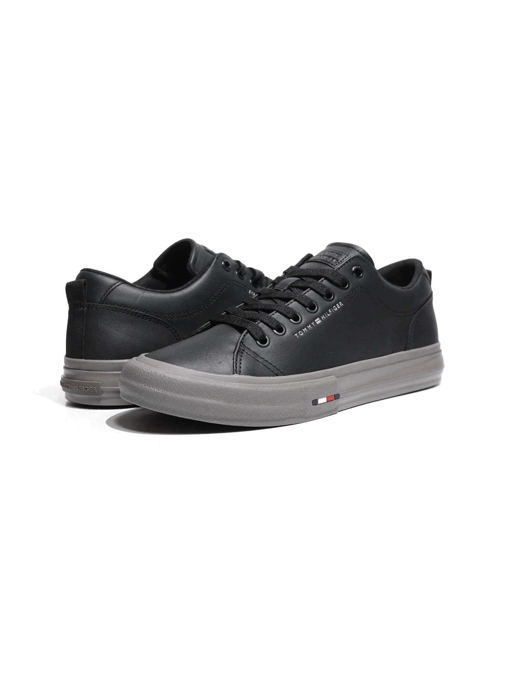 Tommy Hilfiger - TH HI VULC STREET LOW RWB LTH - Noir 3