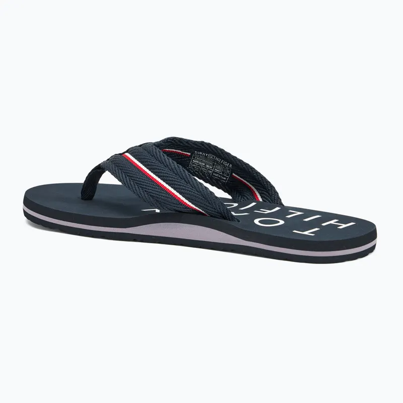 Tommy Hilfiger - Sandales de plage Tommy Hilfiger Web pour hommes - Marine 3