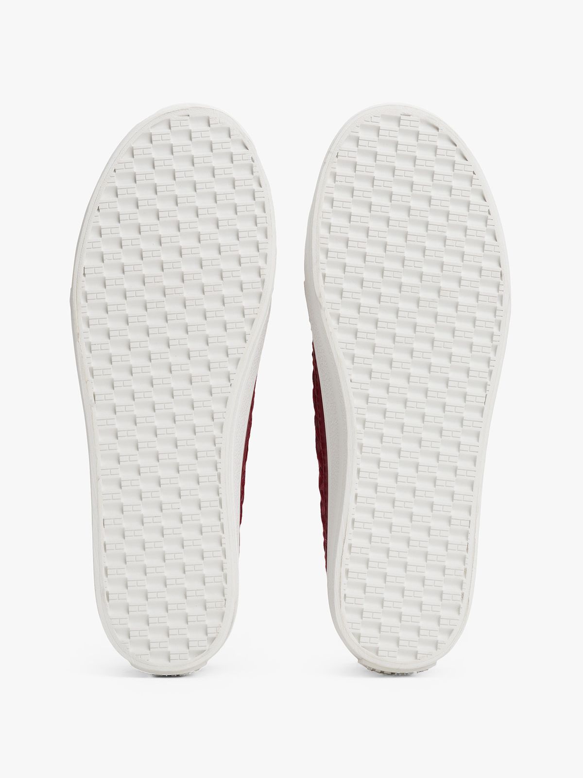 Tommy Hilfiger - Chaussure de tennis en mesh avec monogrammes brodés - Burgundy 4