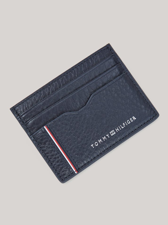 Tommy Hilfiger - Porte-cartes en cuir TH Business- Bleu Marine 3