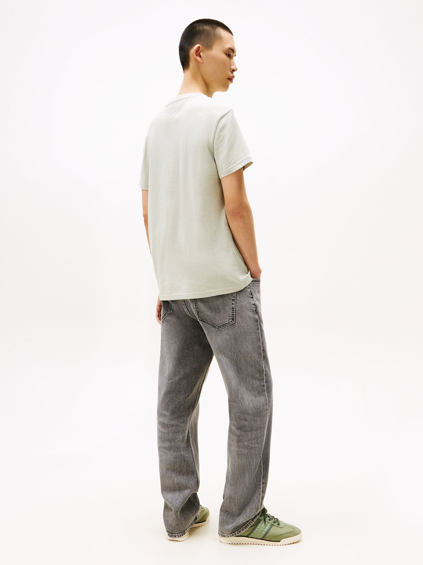 Tommy Hilfiger - T-shirt TJM REG TOMMY DNA FLAG TEE EXT - Vert Clair 3