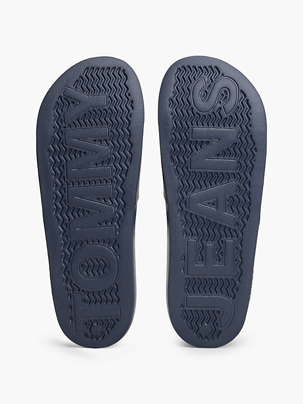 Tommy Hilfiger - Toboggans de piscine à insignes de drapeau - bleu foncé 5