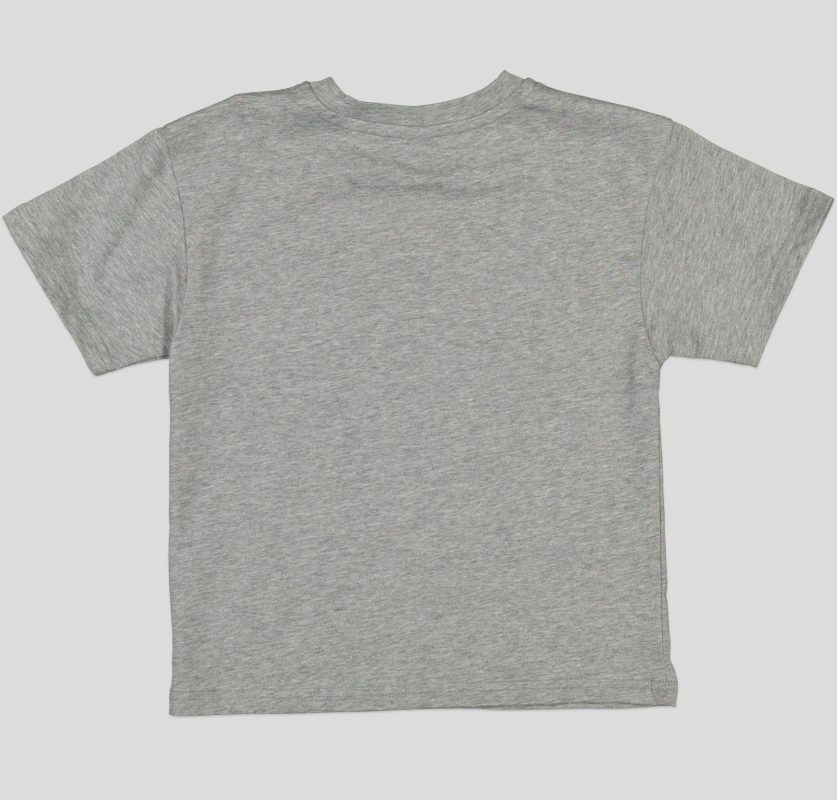 White Pigeon - T-SHIRT GARCON MANCHE COURTE 100 % COTON Gris 4