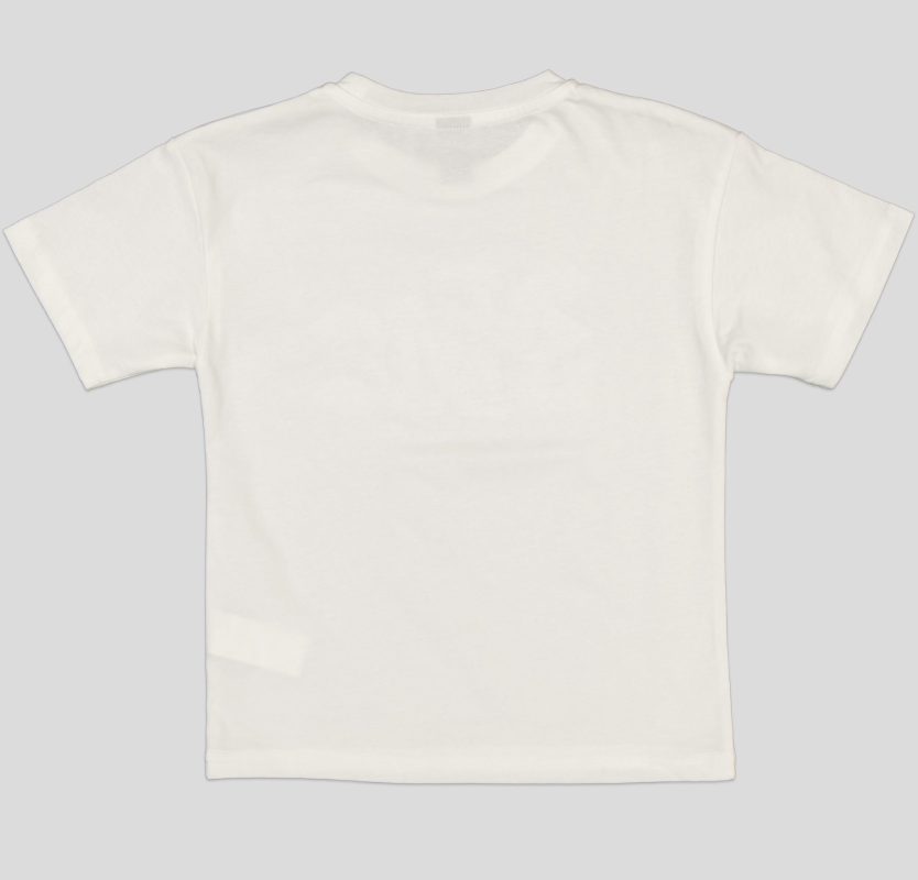 "White Pigeon - T-SHIRT GARCON MANCHE COURTE 100 % COTON ""Imprimé"" - Blanc" 4
