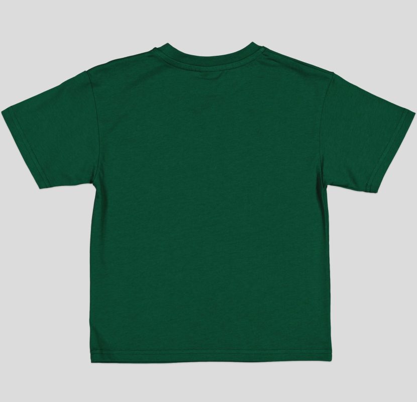 "White Pigeon - T-SHIRT GARCON MANCHE COURTE 100 % COTON ""Own The Heat"" - Vert" 3