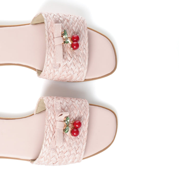 Seaside -Claquette plat cerise E26-F2026 - Rose 3