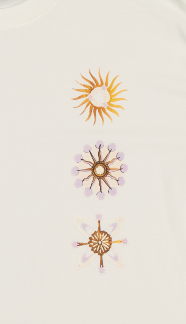 White Pigeon - T-SHIRT FEMME 100 % COTON - Ecru 3