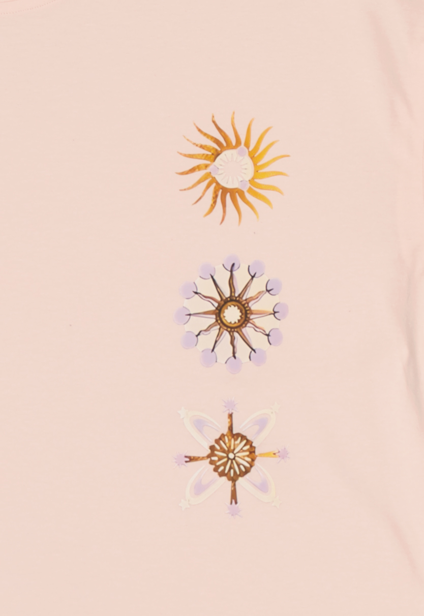 White Pigeon - T-SHIRT FEMME 100 % COTON - ROSE PASTEL 3