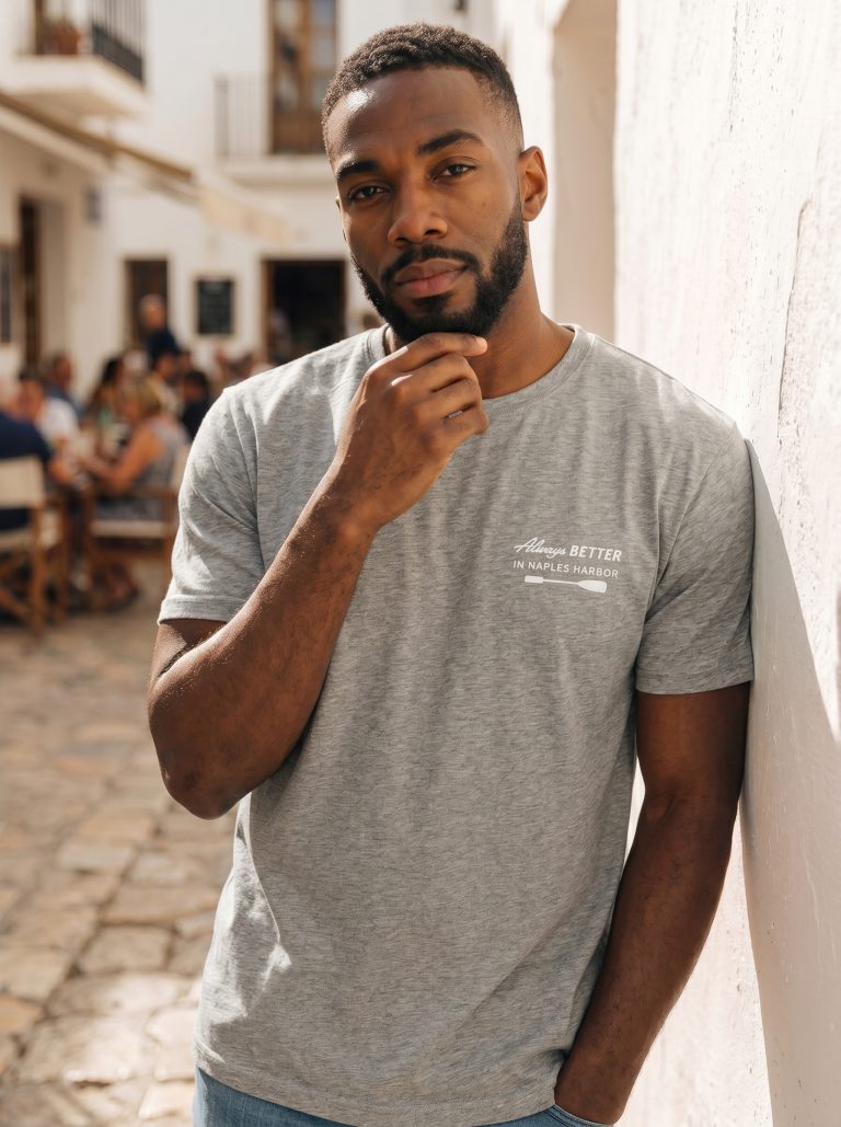 "White Pigeon - T-shirt pour homme en jersey 100% coton ""Always Better"" - Gris"