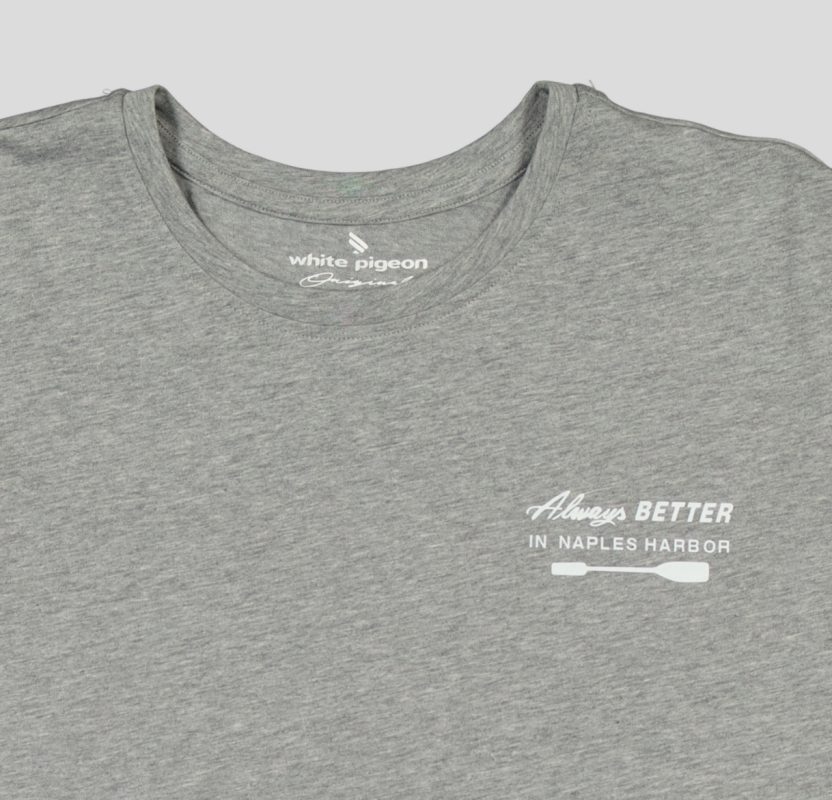 "White Pigeon - T-shirt pour homme en jersey 100% coton ""Always Better"" - Gris" 3