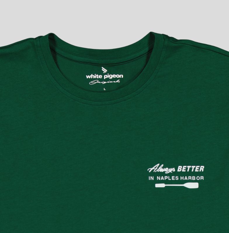 "White Pigeon - T-shirt pour homme en jersey 100% coton ""Always Better"" - VERT" 2