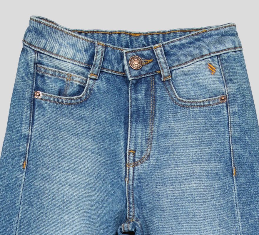 White Pigeon - JEAN BAGGY FILLETTE BAGGY PIT 100% COTON - USED 3