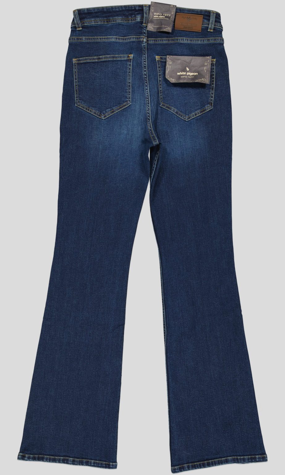 White Pigeon - Jean femme taille haute coupe bootcut - DARK USED 4