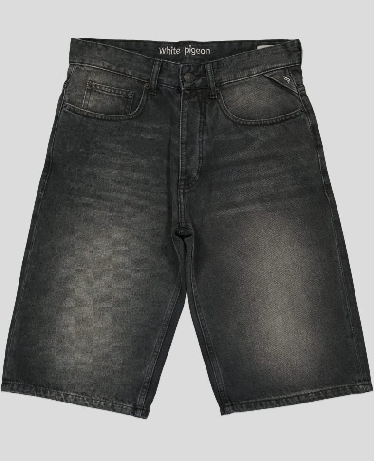 White Pigeon - SHORT JEAN HOMME - BLACK USED 3