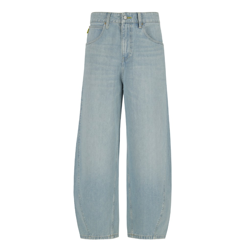 Kontakt - Barrel jeans unisexe-BIBOO - Bleu Clair