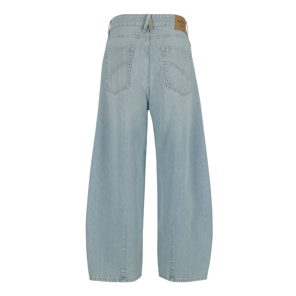 Kontakt - Barrel jeans unisexe-BIBOO - Bleu Clair 3