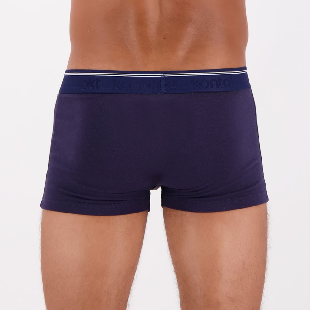 Kontakt - Shorty homme en coton stretch - Bleu Marine 2