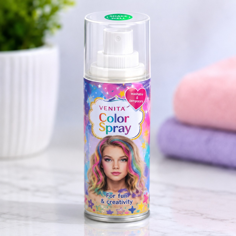 Mefapo - Spray Colorant Temporaire pour Cheveux 120 ml - Vert
