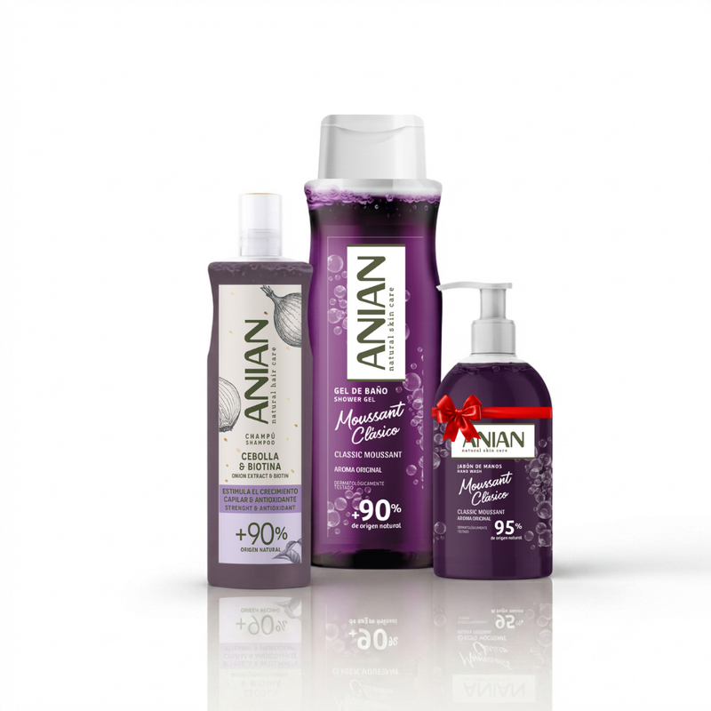 Anian - Pack Corps Moussant Classic & Shampoing Oignon Anti Chute