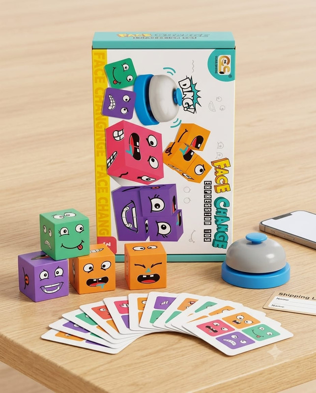 NEST - Jeu de Réflexion Face Change - Jeu d'Expressions et de Rapidité pour Enfants et Famille