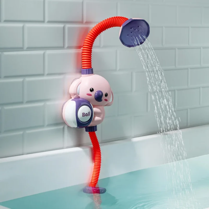 NEST - Douche de Bain Électrique pour Bébé en Forme d'Éléphant - Jouet de Bain Automatique avec Pommeau de Douche