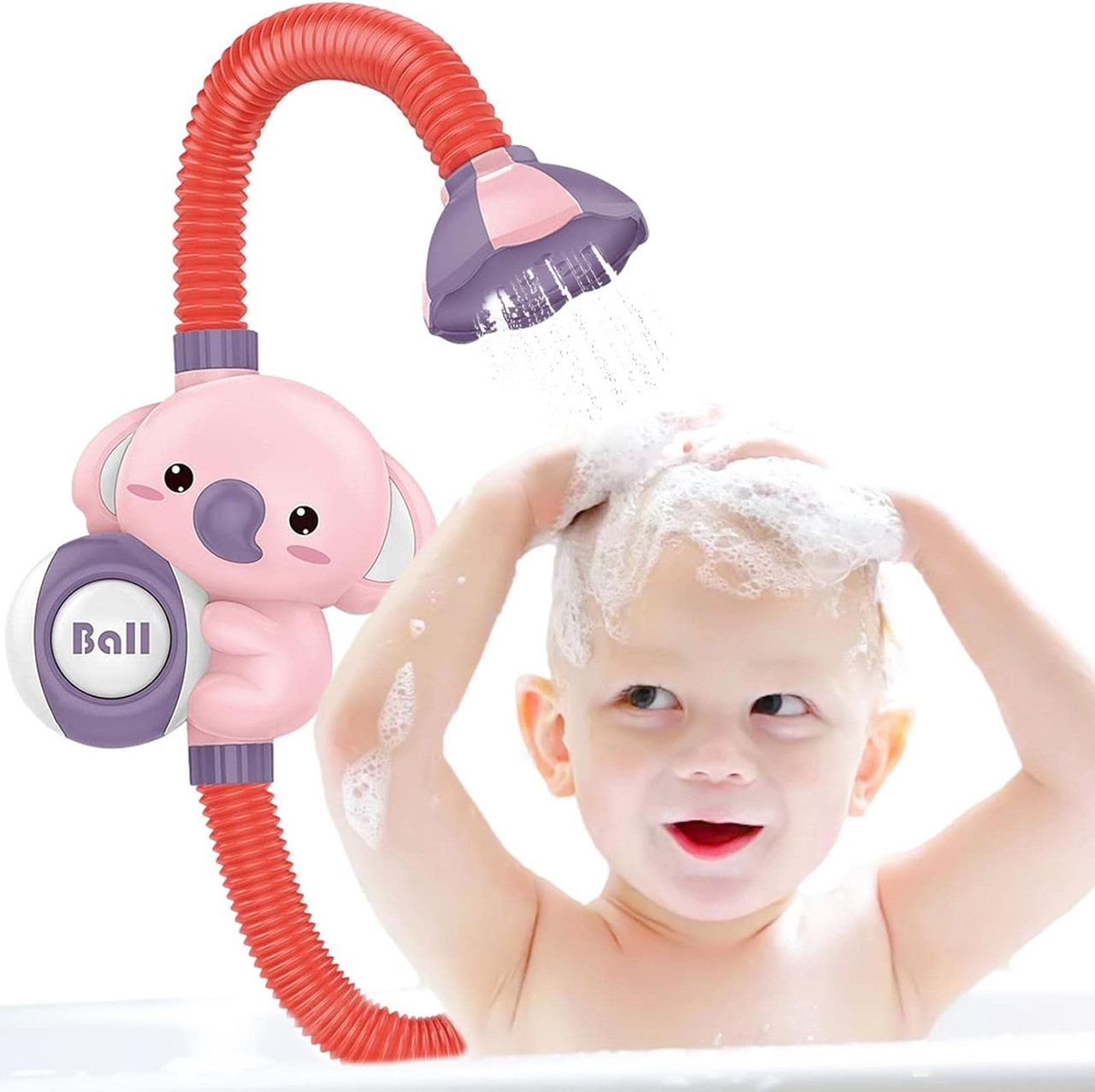 NEST - Douche de Bain Électrique pour Bébé en Forme d'Éléphant - Jouet de Bain Automatique avec Pommeau de Douche 2