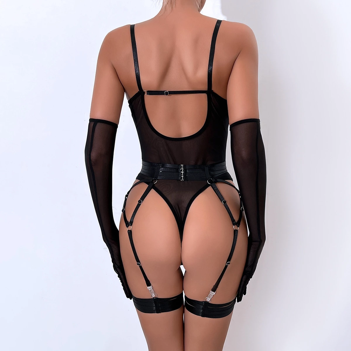 Butterfly Intimates - Body Lingerie Premium avec Gants & Jarretelles 4