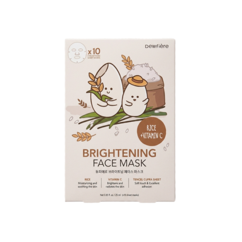 Look At Me - Brightening Face Mask Rice Vitamin C pack de 10