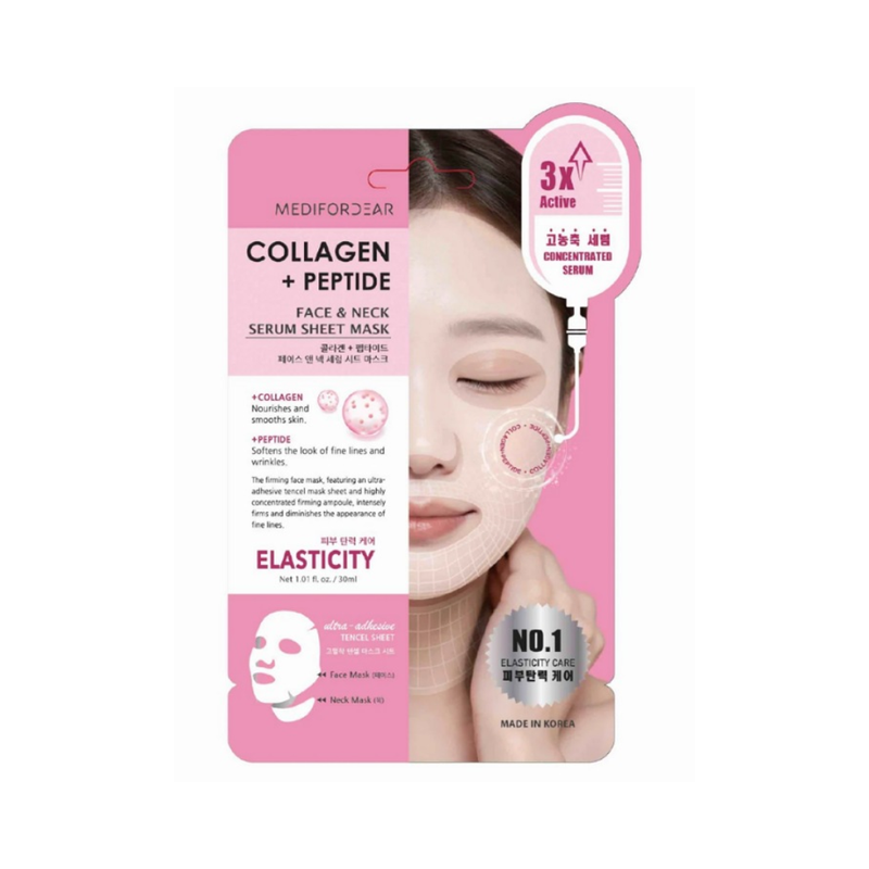 Look At Me - Face & Neck Serum Sheet Mask Collagen + Peptide