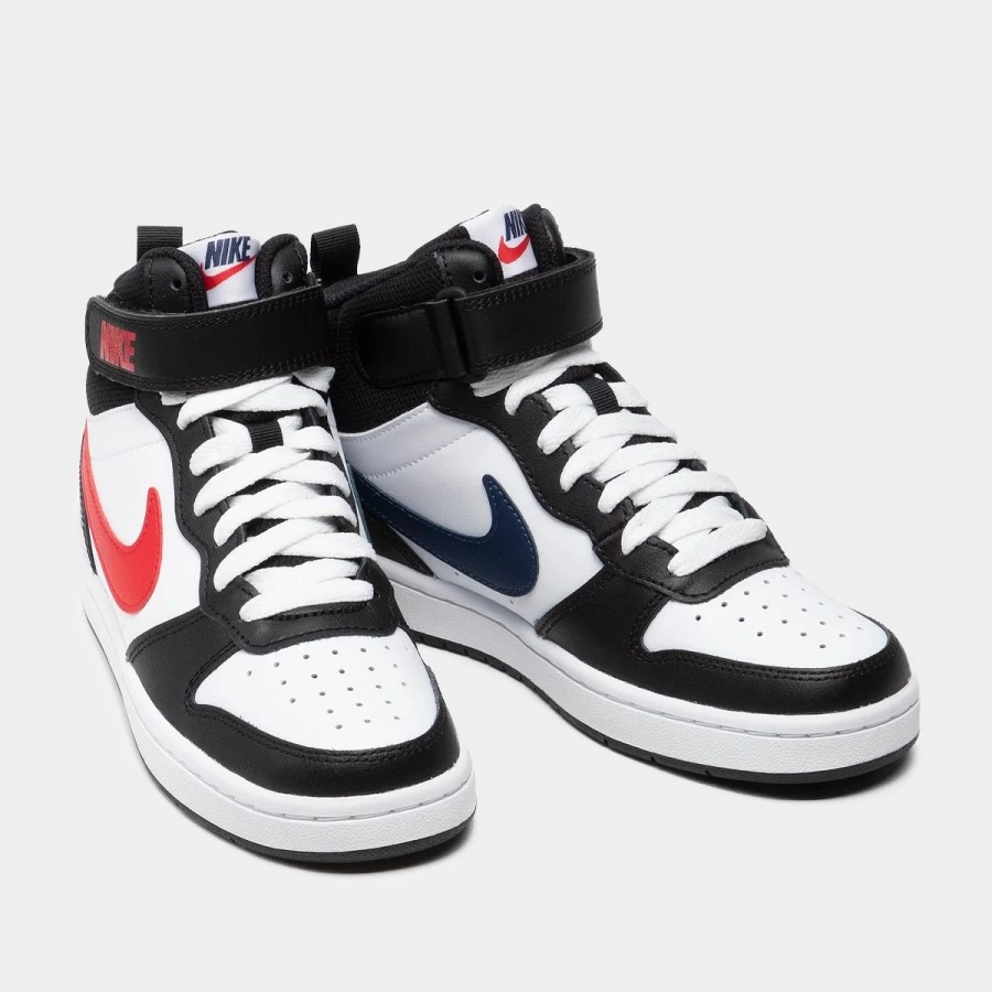 Nike - Nike Chaussures Court Borough - DO5889-161 - Noir/Blanc/Rouge 4