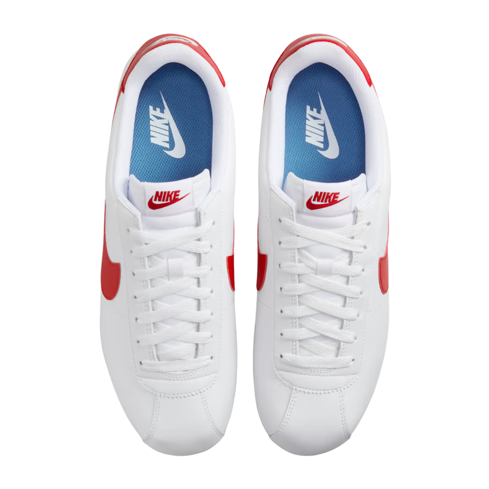Nike - Cortez Pour Homme en cuir - Blanc Rouge 4