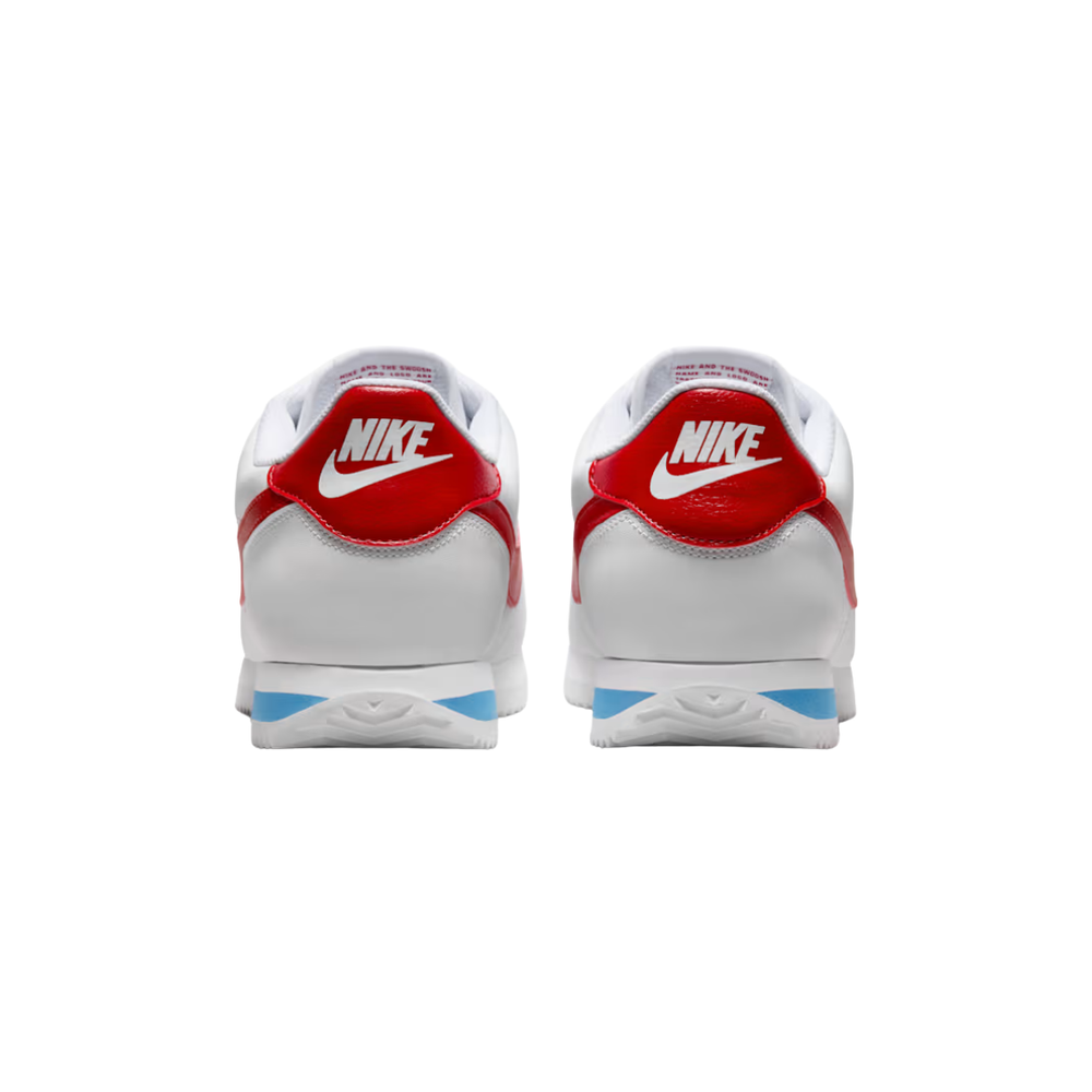 Nike - Cortez Pour Homme en cuir - Blanc Rouge 5