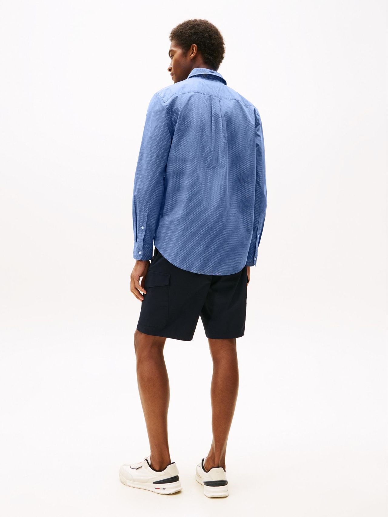 TOMMY HILFIGER - Chemise en popeline à manches longues - bleu 4