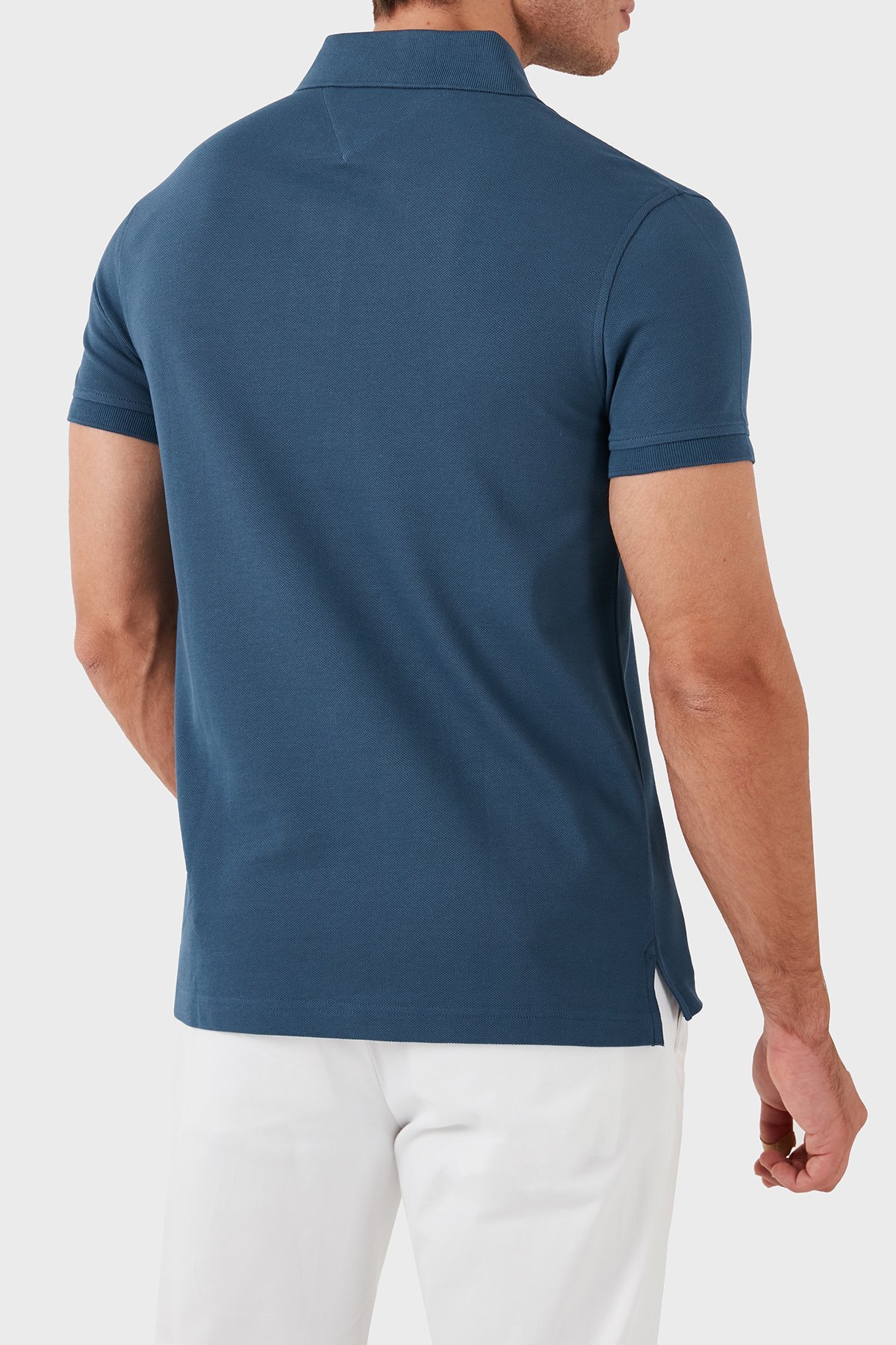 TOMMY HILFIGER - Polo en coton biologique coupe ajustée 1985 - Bleu Vert 4