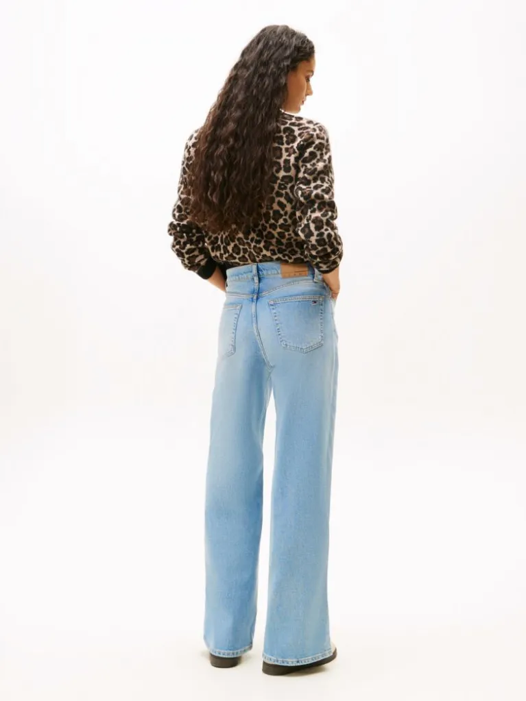 TOMMY HILFIGER - Jean Claire taille haute à jambes larges - Denim Light 4