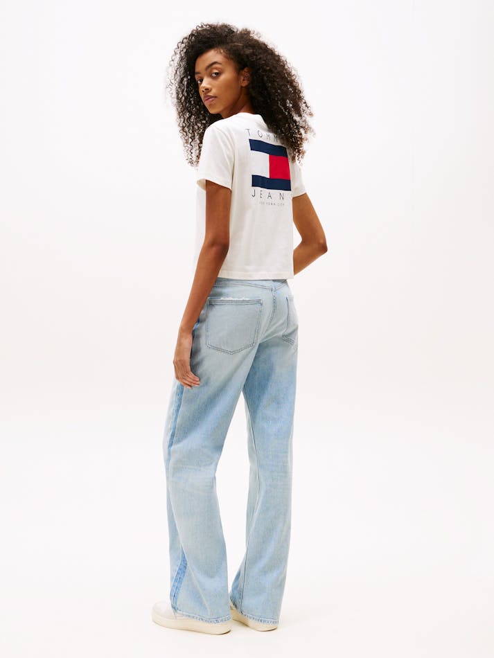 TOMMY HILFIGER - T-shirt avec logo drapeau au dos - Blanc 3
