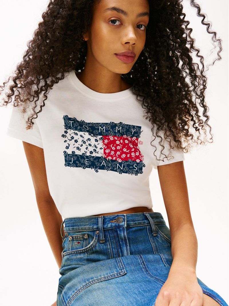 TOMMY HILFIGER - T-SHIRT AVEC LOGICIEL FLORAL - Blanc 2