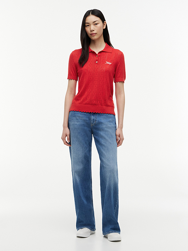 TOMMY HILFIGER - Jean droit décontracté Mia taille mi-haute - denim medium