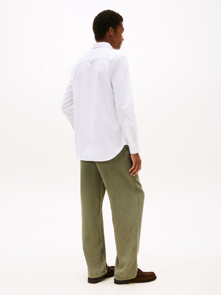 TOMMY HILFIGER - Chemise TH Flex Slim Fit Dobby - Blanc optique TH 3